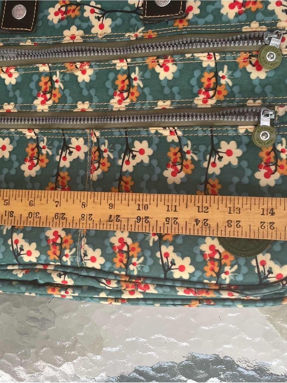 Kipling Colorful Floral Bag Shoulder Crossbody Laptop Case Travel Carry On - Picture 13 of 16